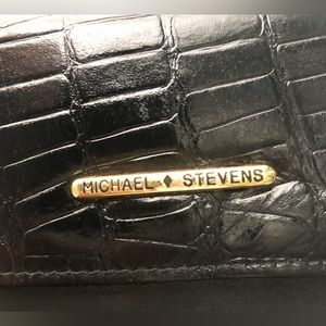 Michael Stevens Leather CreditCard Coin Wallet